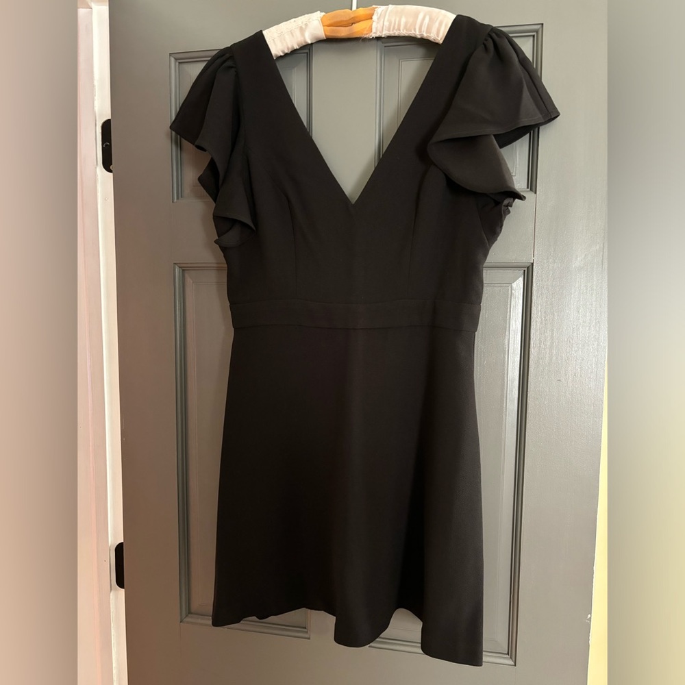 BCBG ruffle sleeve mini dress